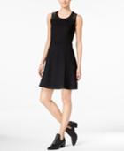 Maison Jules Lace-inset Fit & Flare Dress, Only At Macy's