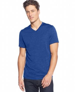Alfani Black Men's Heathered V-neck T-shirt