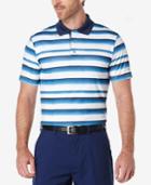 Pga Tour Men's Distorted Stripe Golf Polo Shirt