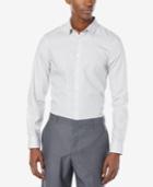 Perry Ellis Men's Wide Gray Stripe Shirt