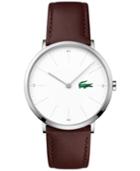 Lacoste Men's Moon Brown Leather Strap Watch 40mm 2010872