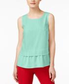 Maison Jules Textured Contrast Top, Only At Macy's