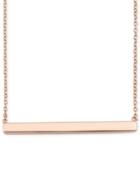 Giani Bernini Bar Pendant Necklace In 18k Rose Gold-plated Sterling Silver, Only At Macy's
