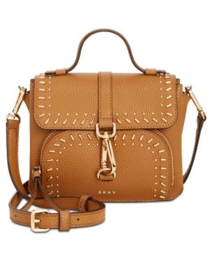 Dkny Paris Studded Top-handle Crossbody, Created For Macy's