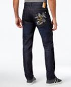 Sean Jean Men's Tiger Embroidered Mercer Slim-straight Jeans, Only At Macy's