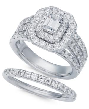 Diamond Halo Bridal Set (2-1/2 Ct. T.w.) In 14k White Gold