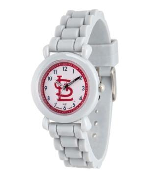 Gametime Mlb St. Louid Cardinals Kids' Gray Plastic Time Teacher Watch
