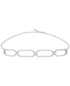 Diamond Link Choker Necklace (1/2 Ct. T.w.) In 14k White Gold