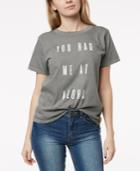 O'neill Juniors' Had Me Aloha Graphic T-shirt