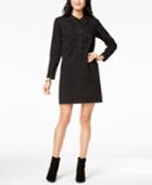 Lucky Brand Long-sleeve Embroidered Shirtdress