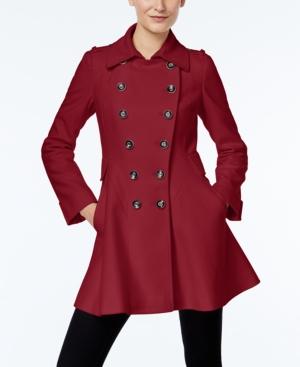 Via Spiga Double-breasted Flared Swing Coat