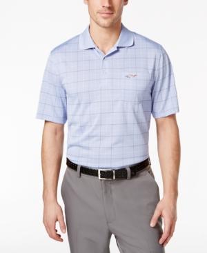 Greg Norman For Tasso Elba Men's Windowpane Jacquard Polo, Only At Macy's