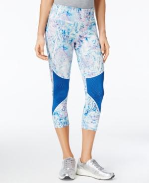 Jessica Simpson The Warm Up Juniors' Printed Cropped Leggings, Created For Macy's