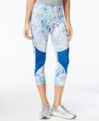 Jessica Simpson The Warm Up Juniors' Printed Cropped Leggings, Created For Macy's