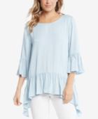 Karen Kane Ruffled Chambray Top, A Macy's Exclusive Style