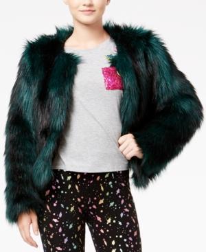Trolls By Dreamworks Juniors' Faux-fur Jacket