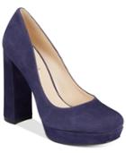 Nine West Delay Block-heel Platform Pumps Women's Shoes