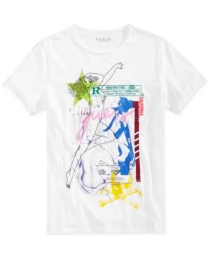 Guess Men's Collage Graphic-print Cotton T-shirt