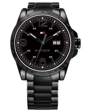 Tommy Hilfiger Men's Black Pvd Stainless Steel Bracelet Watch 44mm