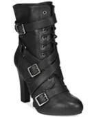 Dolce By Mojo Moxy Diddley Mid Heel Strappy Booties Women's Shoes