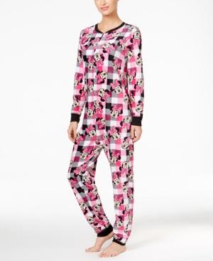 Briefly Stated Minnie Mouse Plaid Jumpsuit