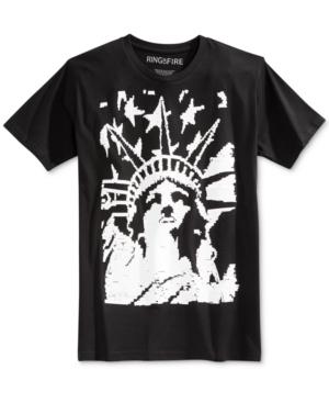 Ring Of Fire Men's American Liberty Graphic-print T-shirt