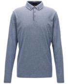 Boss Men's Regular/classic-fit Long-sleeve Cotton Polo