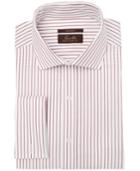 Tasso Elba Men's Regular Fit Non-iron Stripe French Cuff Dress Shirt, Created For Macy's
