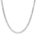 Rope Chain Necklace In Sterling Silver