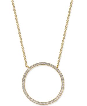 Inc International Concepts Pave Open Circle Pendant Necklace, Created For Macy's