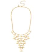 M. Haskell For Inc International Concepts Gold-tone Imitation Pearl Multi-level Statement Necklace, Only At Macy's