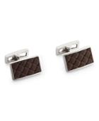 Ryan Seacrest Distinction Men's Faux Leather Cufflinks, Only At Macy's