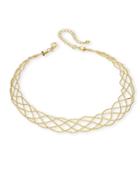 Inc International Concepts Gold-tone Wire-look Collar Necklace, Created For Macy's