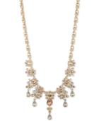 Givenchy Silver-tone Multi-crystal Cluster Collar Necklace
