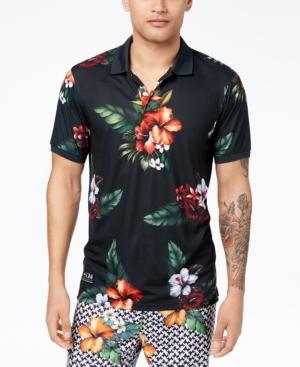 Lrg Men's Double Shots Floral-print Polo