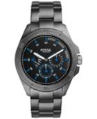 Fossil Men's Chronograph Sport 54 Smoke-tone Stainless Steel Bracelet Watch 44mm Ch3035
