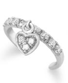 B. Brilliant Sterling Silver Toe Ring, Cubic Zirconia Dangle Heart Toe Ring (1/3 Ct. T.w.)
