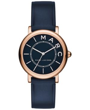Marc Jacobs Women's Roxy Navy Leather Strap Watch 28mm