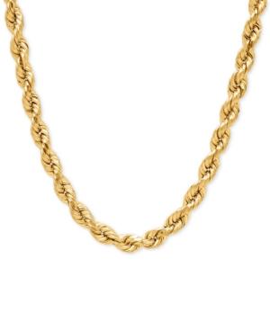 Rope Chain Necklace (4mm) In 14k Gold