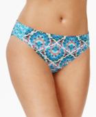 Go By Gossip Printed Side-tab Bikini Bottoms Women's Swimsuit