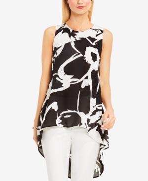 Vince Camuto High-low Floral-print Tunic