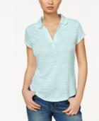 Maison Jules Short-sleeve Eyelet-collar Polo, Only At Macy's