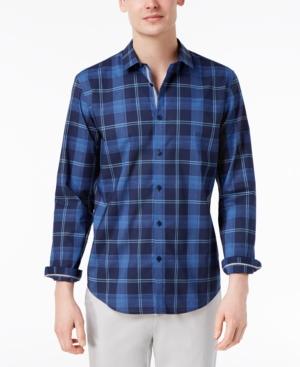 Calvin Klein Men's Sebastian Plaid Cotton Shirt