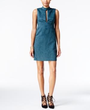 Bcbgeneration Cutout Faux-suede A-line Dress