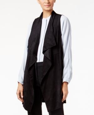 Alfani Prima Faux-suede Vest, Only At Macy's