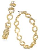 Thalia Sodi Gold-tone Chain Link Hoop Earrings, Only At Macy's