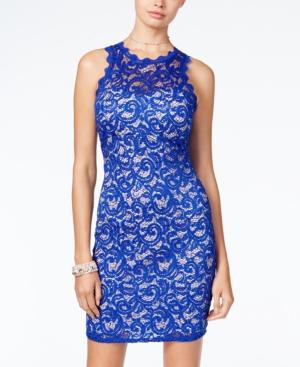 Sequin Hearts Juniors' Sequined Lace Bodycon Dress, A Macy's Exclusive Style