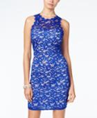 Sequin Hearts Juniors' Sequined Lace Bodycon Dress, A Macy's Exclusive Style
