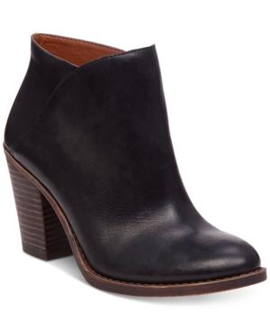 Lucky Brand Women's Eesa Block-heel Booties Women's Shoes