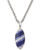 Balissima By Effy Sapphire Marquise Pendant Necklace In Sterling Silver (2-1/2 Ct. T.w.)